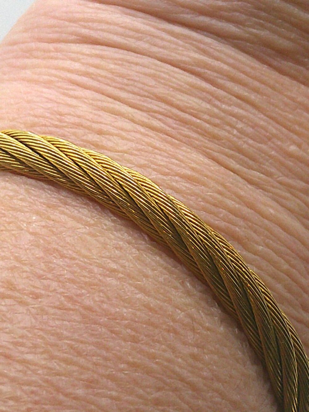 Goldtone Rope Wrap Bracelet - Picture 3 of 6